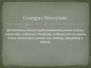 Grzegorz Muszyński
