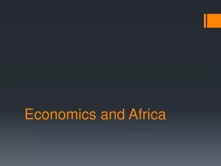 economics and africa