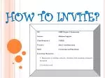HOW TO INVITE? - slide 1