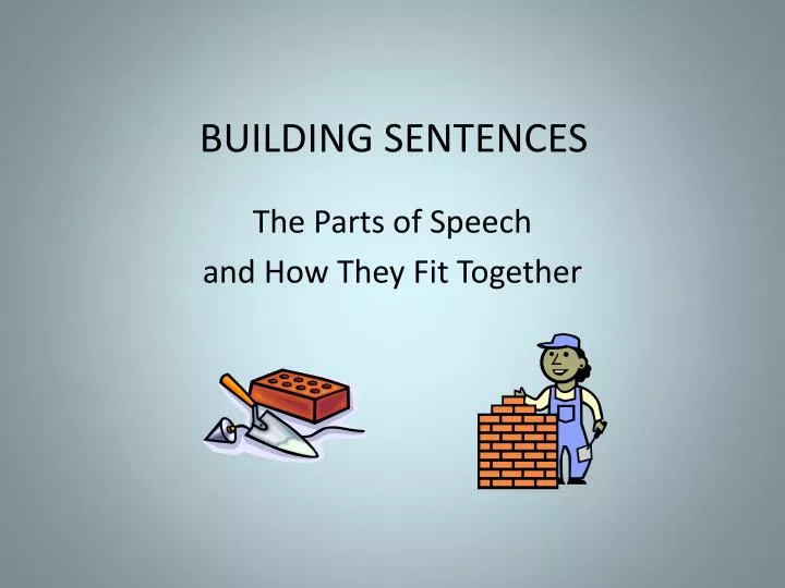 building sentences