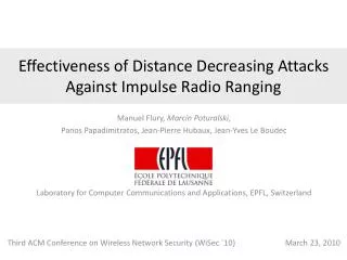 Effectiveness of Distance Decreasing Attacks Against Impulse Radio Ranging