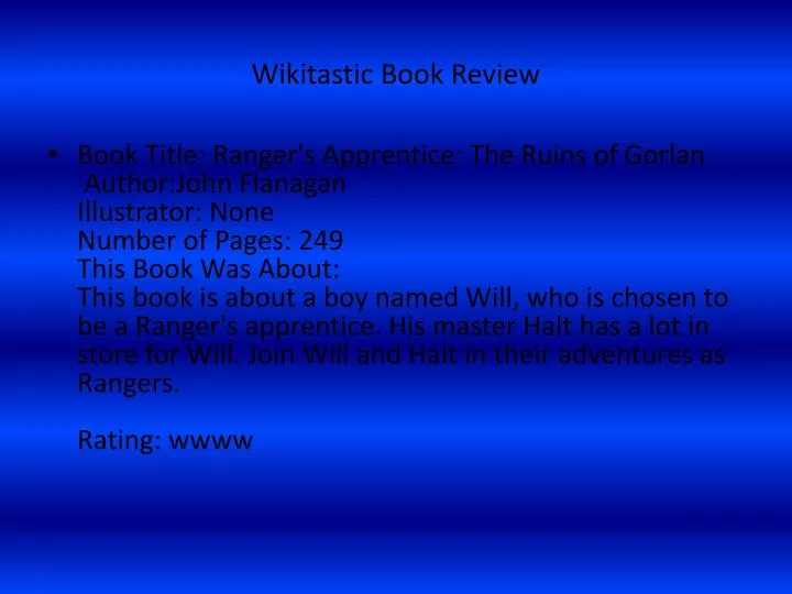 wikitastic book review