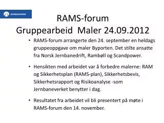 rams forum gruppearbeid maler 24 09 2012