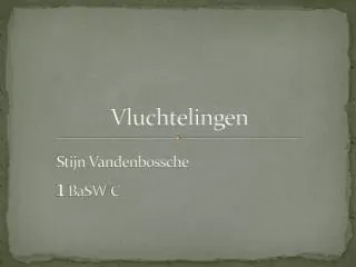 vluchtelingen