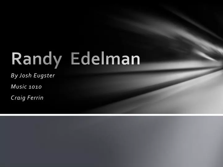 randy edelman