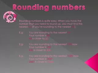 Rounding numbers
