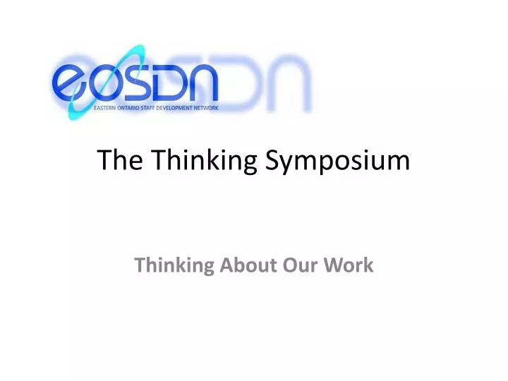 the thinking symposium