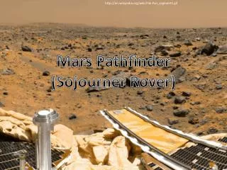 Mars Pathfinder (Sojourner Rover)