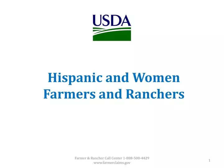 hispanic and women farmers and ranchers