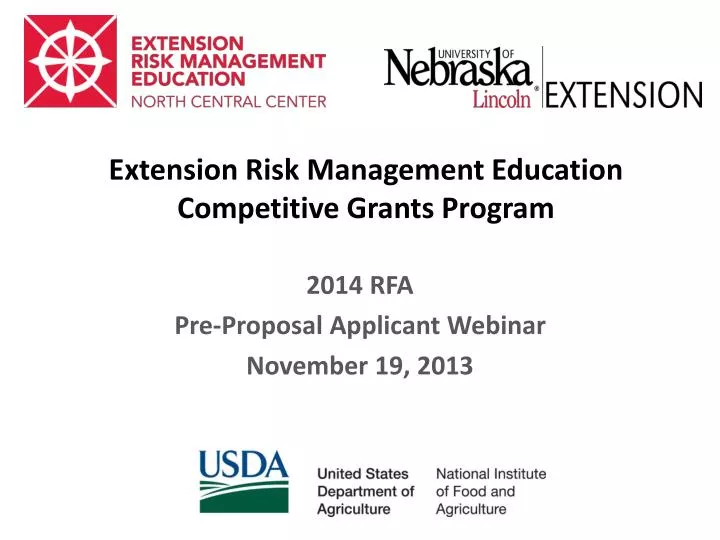 extension risk management education competitive grants program