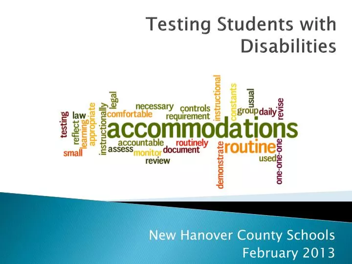 testing students with disabilities