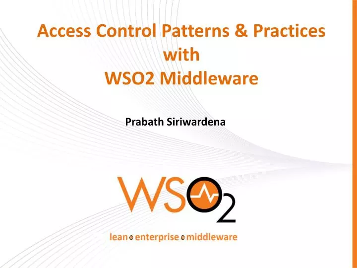 access control patterns practices with wso2 middleware