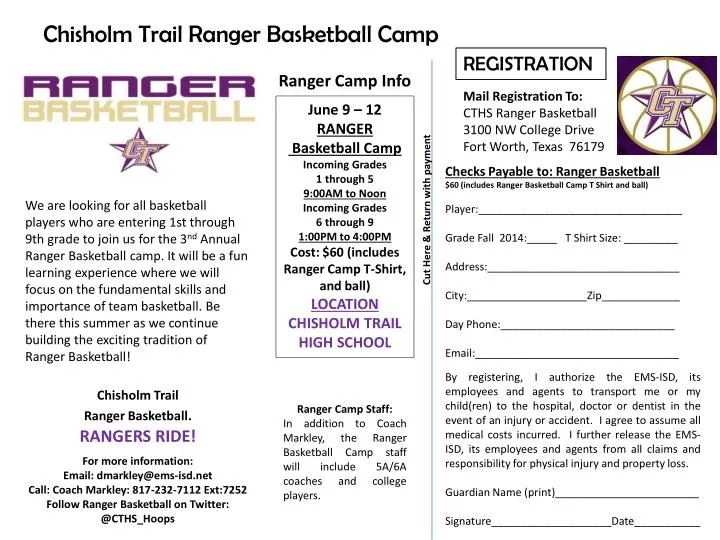 chisholm trail ranger basketball camp