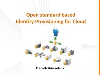 Open standard based Identity Provisioning for Cloud