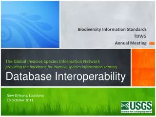 Biodiversity Information Standards TDWG Annual Meeting