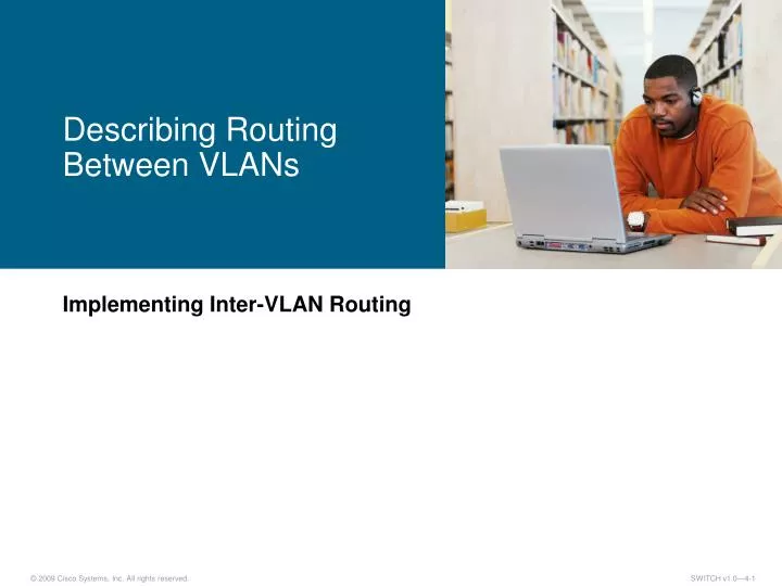 describing routing between vlans