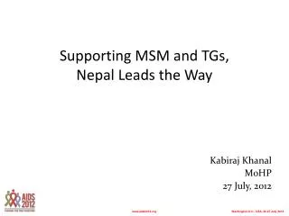 Supporting MSM and TGs, Nepal Leads the Way