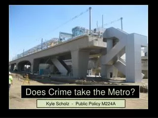 Does Crime take the Metro?