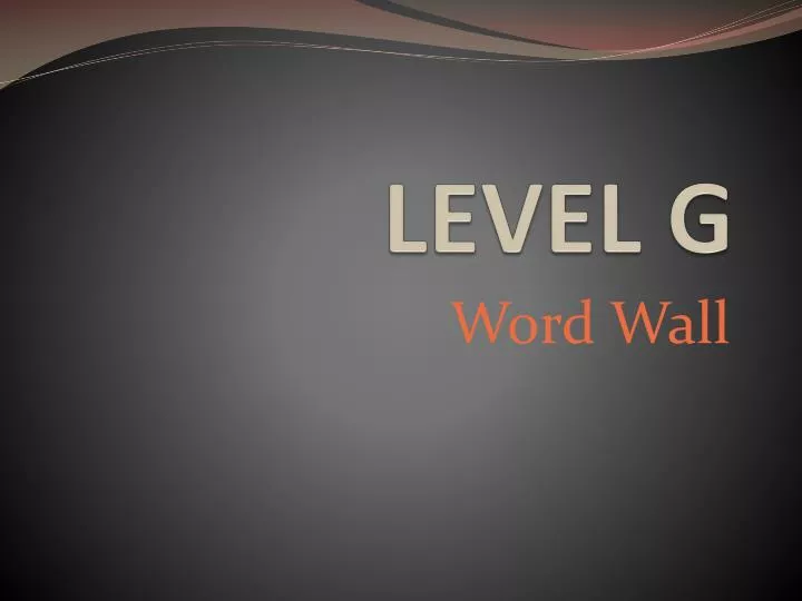level g