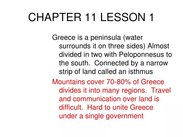 chapter 11 lesson 1