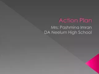 action plan