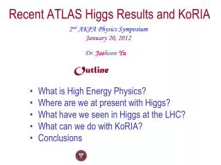 Recent ATLAS Higgs Results and KoRIA