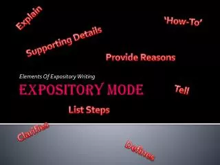 Expository Mode
