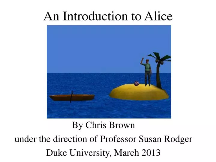 an introduction to alice