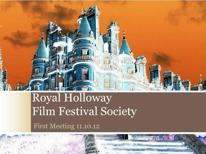 royal holloway film festival society