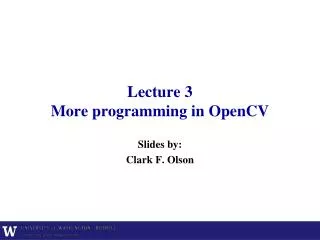 lecture 3 more programming in opencv