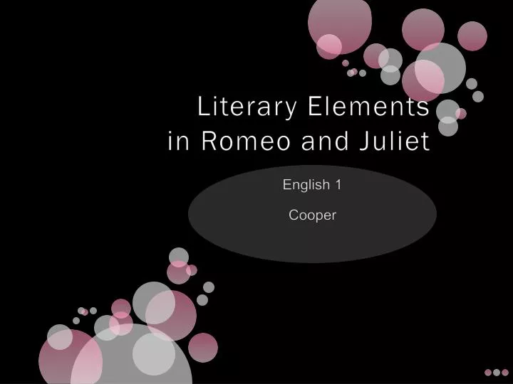 literary elements in romeo and juliet
