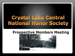Crystal Lake Central National Honor Society