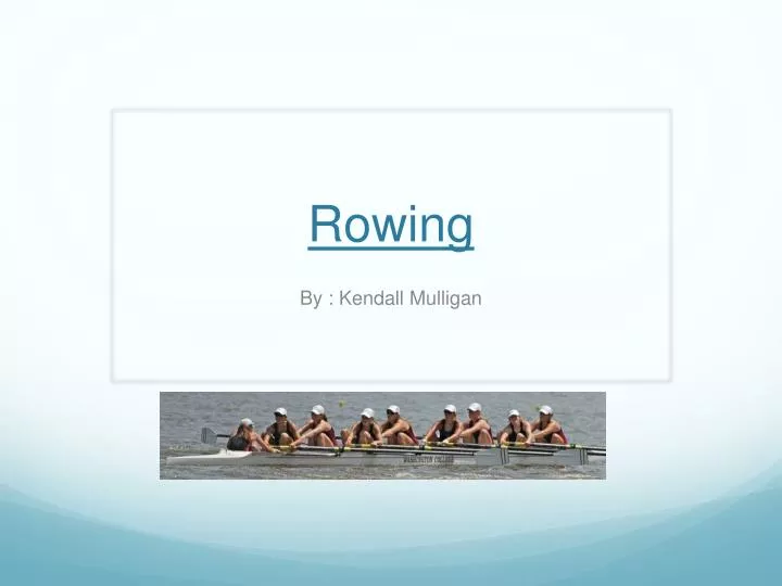 rowing