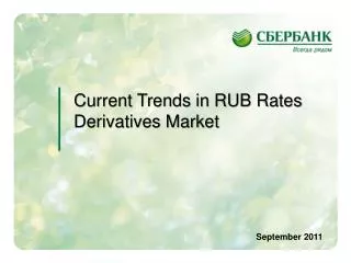 Current Trends in RUB Rates Derivatives Market