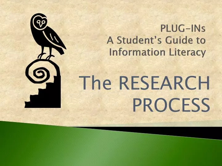 plug ins a student s guide to information literacy