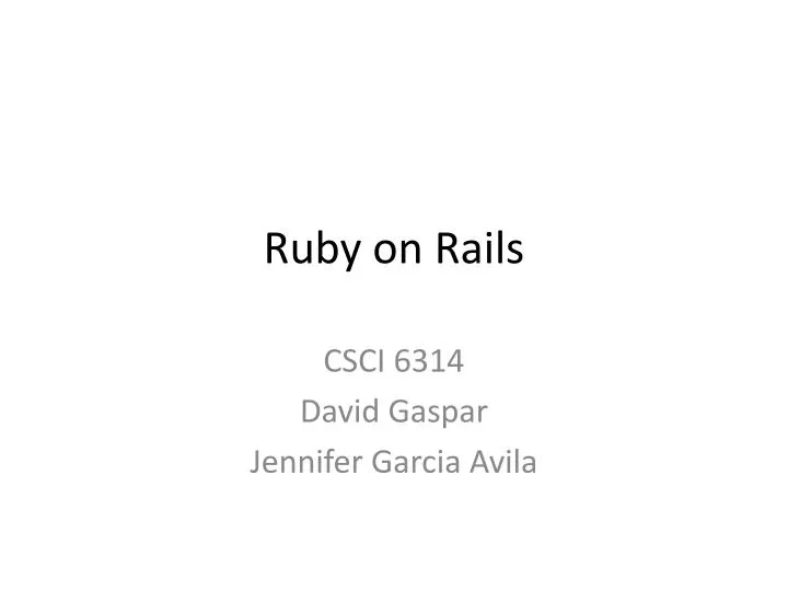 ruby on rails