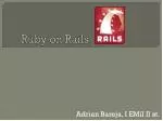 Ruby on Rails - slide 1