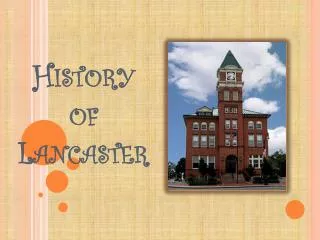 History of Lancaster