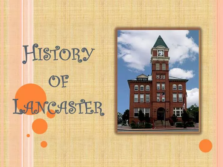 history of lancaster