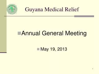 Guyana Medical Relief