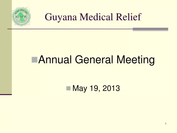 guyana medical relief