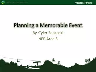 Planning a Memorable Event