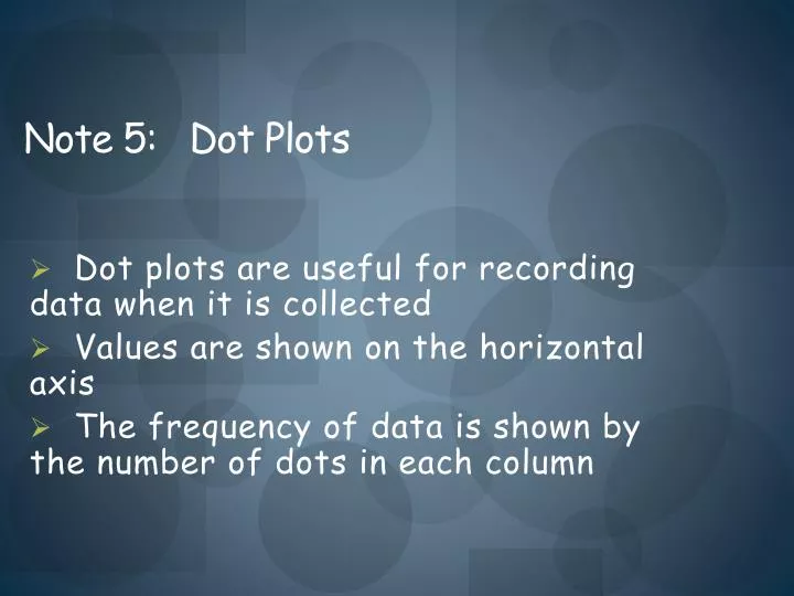 note 5 dot plots