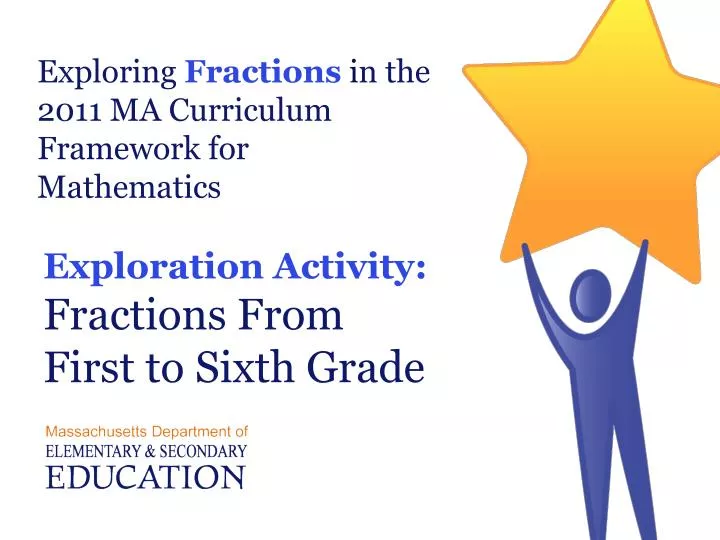 exploration activity fractions from first to sixth grade