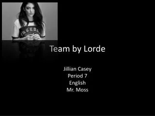 Team by Lorde