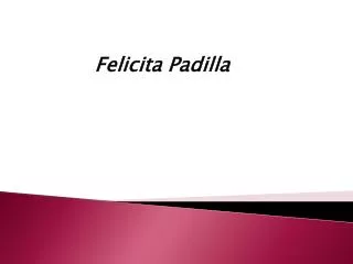 Felicita Padilla