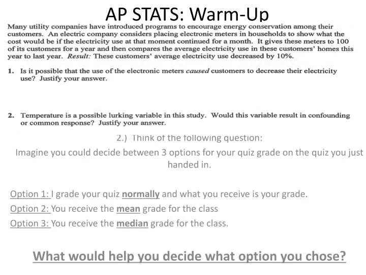 ap stats warm up