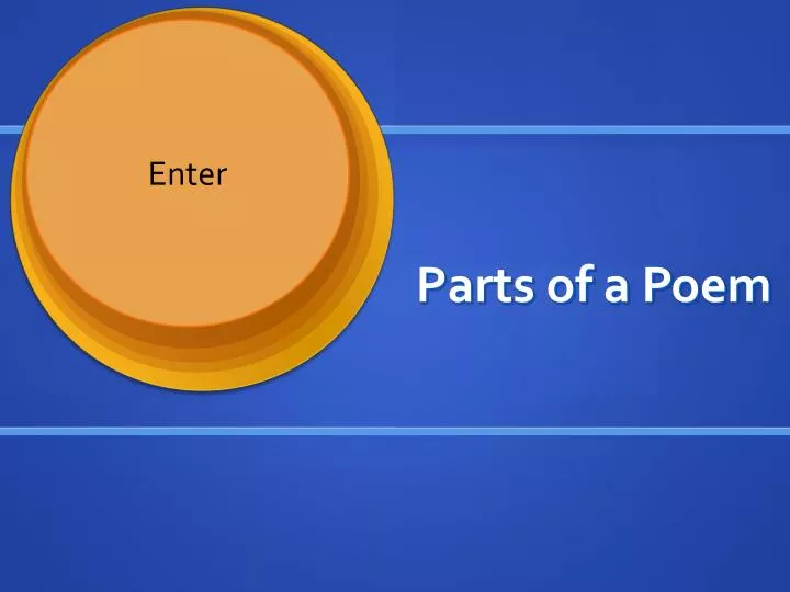 parts of a poem