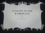 Civility in the Workplace - slide 1