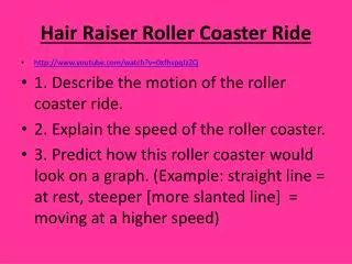 Hair Raiser Roller Coaster Ride